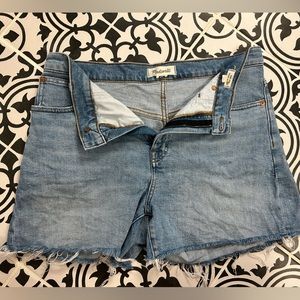 Madewell High rise denim short